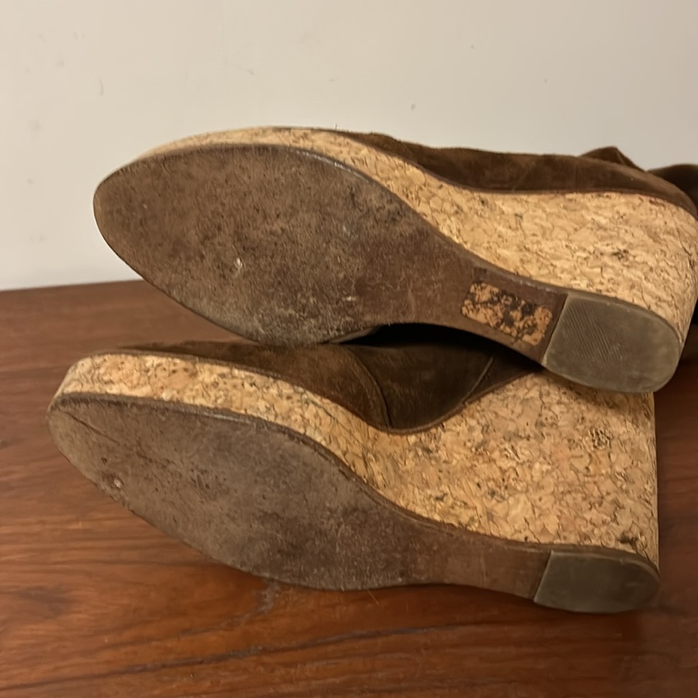 Barney’s New York CO-OP Suede Wedge Boot - Picture 6 of 9